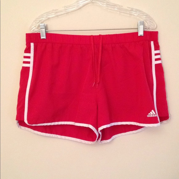 adidas Pants - Vintage Adidas Red Athletic Shorts